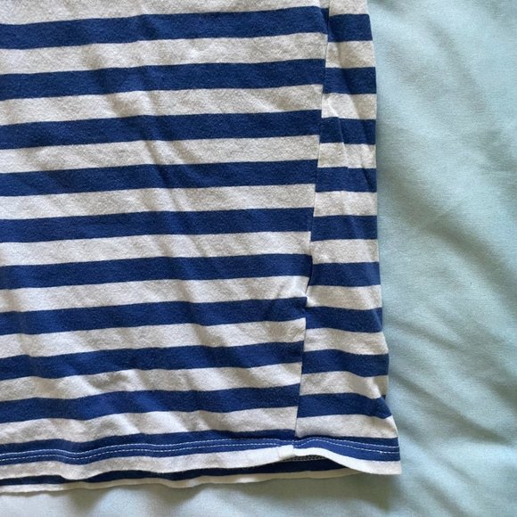 Topshop Blue and White Striped Tee - Picture 2 of 6